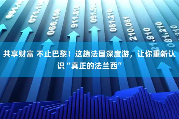 共享财富 不止巴黎！这趟法国深度游，让你重新认识“真正的法兰西”
